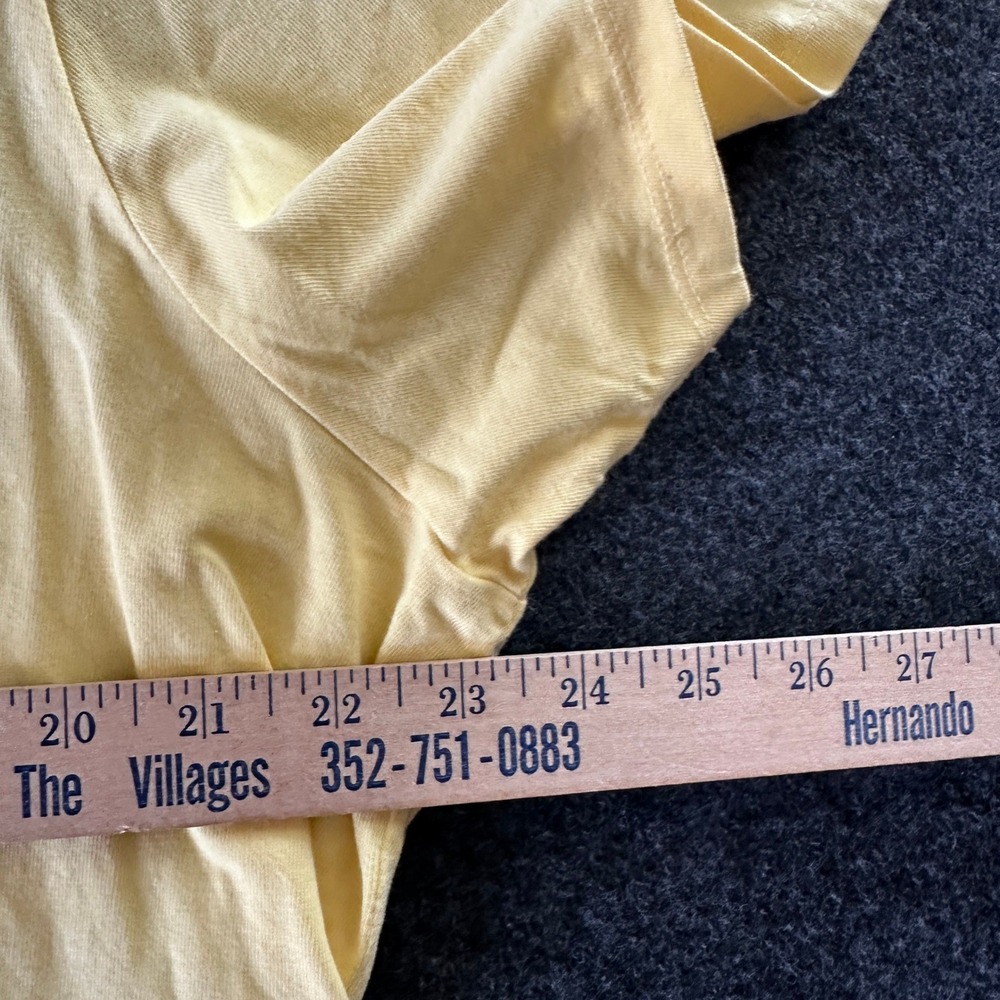 Life is Good Every Day Is Saturday Yellow Crusher Tee XXL Womens Graphic T-Shirt - Picture 5 of 5